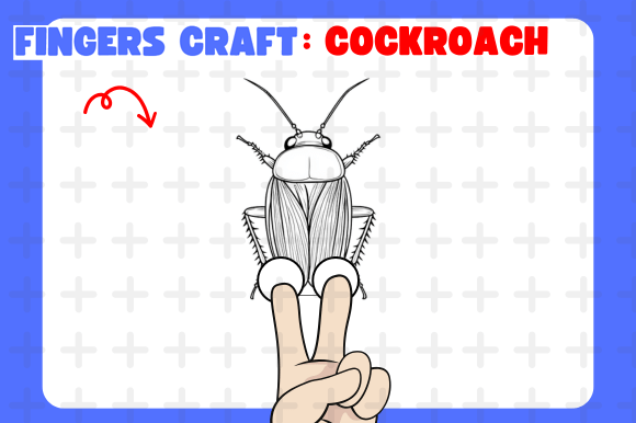 Download Cockroach Finger Printable Paper Craft a - Printable paper Collection