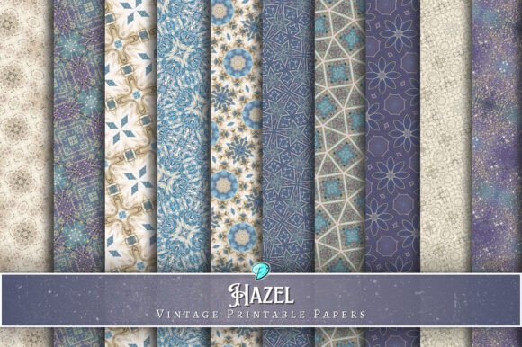 Download Hazel Vintage Printable Papers - Printable paper Collection