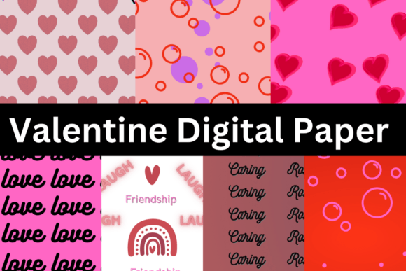 Download Valentine Digital Paper - Valentine digital paper Collection