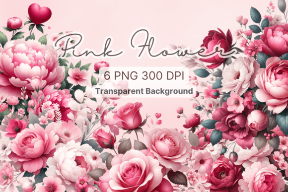 Download Pink Floral, Watercolor Flower Clipart - Watercolor flower Collection