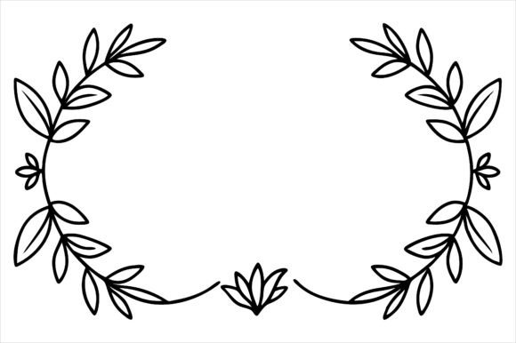 Download Floral Line Art Border Design - Floral line art border Collection