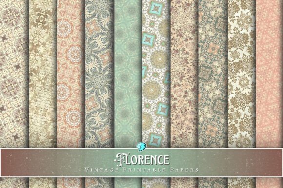 Download Florence Vintage Printable Papers - Printable paper Collection